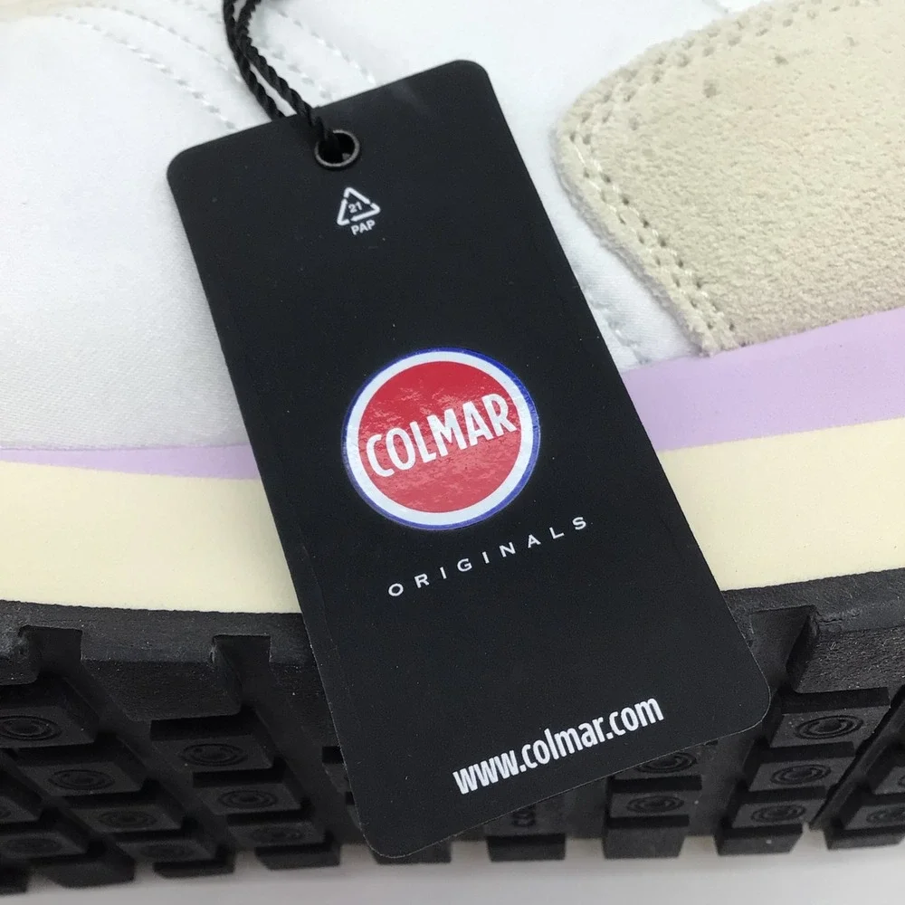 Colmar Travis Pop H Outsole 124 Mens Size 7.5 White Green Sneakers‎ EU 40 NEW